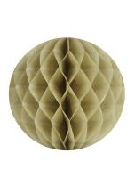 2 boules papier alvéolé taupe - 30 cm