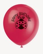 8 ballons jolie coccinelle