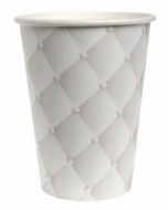 Gobelets Capitonne blanc x10