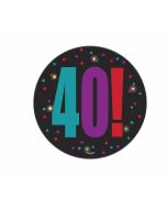 Badge clignotant - 40 ans