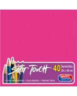 Serviettes soft touch - Fuchsia