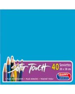 Serviettes soft touch - Turquoise