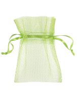 10 sachets tulle vert