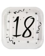 10 Assiettes anniversaire 18 ans - 1 