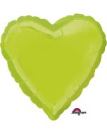 Ballon hélium coeur vert