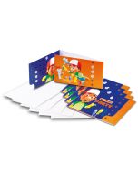 6 cartes d'invitation avec enveloppes Handy Manny