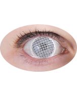 Lentilles de contact - Grillage blanc