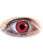 Lentilles de contact - Oeil rouge cerclé noir