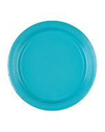 x8 Assiettes carton Bleu Turquoise