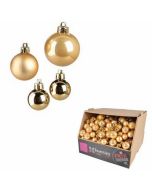 Set de 4 boules unies - or