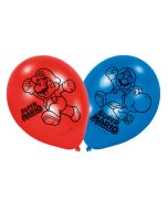 6 Ballons Super Mario 22,8 cm