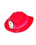 Casque adulte Pompier - rouge