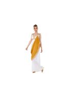 Costume femme romaine blanc et or - Taille L