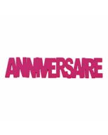 6 mots « Anniversaire » - fuchsia