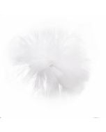 Pompon tulle pastel blanc - Ø30cm