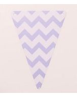 5 fanions chevron 15 x 21 cm – lavande