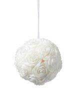 Boule de roses - blanche