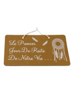 Pancarte mariage kraft - 1