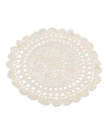 napperon crochet 30 cm ivoire