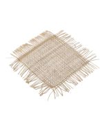 6 napperons en toile de jute