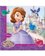Lot 20 serviettes anniversaire Princesse Sofia