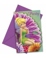 6 invitations Fairies