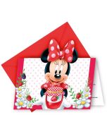 6 Invitations Minnie