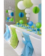 Ballons spirale vert x8