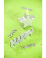 Confetti Happy - blanc et argent