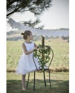 Guirlande coeur en papier - blanc