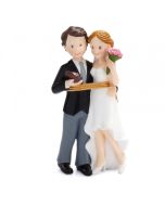 Figurine couple mariés diamant