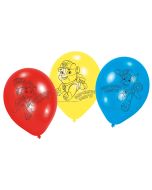 6 Ballon latex la Pat' Patrouille