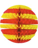 Boule deco jaune et rouge