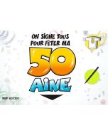 T-shirt 50aine + stylo