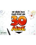 Tablier + stylo "30 ans"