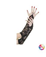 Gants en dentelle - noirs