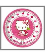 Assiettes Hello Kitty - 23 cm Ø - x8