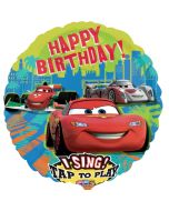 Ballon hélium "parlant" anniversaire Cars 
