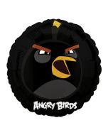 Ballon hélium rond Angry Birds "Oiseau noir"