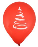 Ballons sapin Rouge - x8