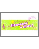 Bannière déco de fête - Bienvenue à tous
