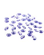 Diamant rond lilas transparent