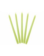 10 bougies flambeau pistache mat