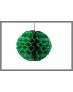 Boule déco à suspendre - vert - 30 cm Ø