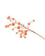 branche boules brillantes orange