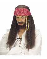 Perruque et barbe pirate