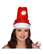 Bonnet Père Noël 2 grelots 2 pompons