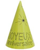 10 chapeaux joyeux anniversaire - vert