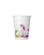 8 Gobelets minion licorne - 200 ml, en plastique