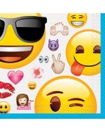 16 serviettes emoji Party